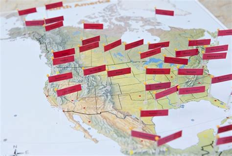 North America Pin Map North America Map Pin Map America Map