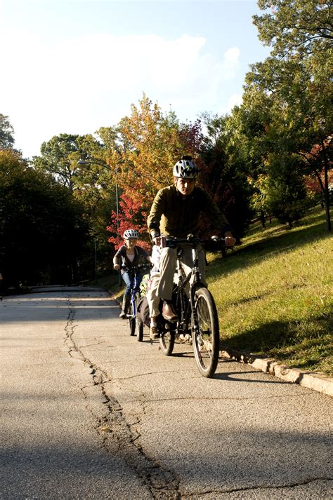 Free Picture Riding Father Daughter Riding Bike