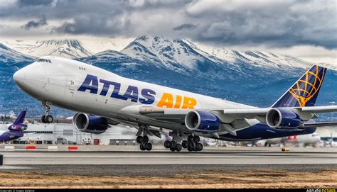 N854gt Atlas Air Boeing 747 8f At Anchorage Ted Stevens Intl