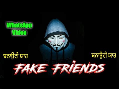Whatsfake was created so you can simulate very. fake friends || whatsapp status || selfish status || - YouTube