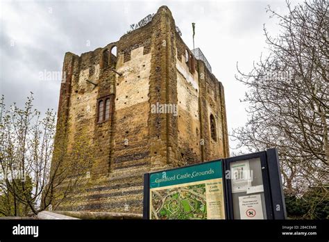 The Great Tower Of Guildford Castle Surrey England Stock Photo Alamy