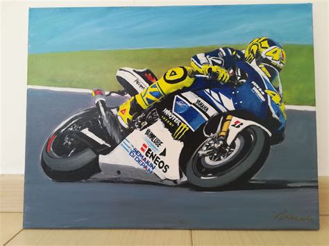 Check spelling or type a new query. Valentino Rossi Painting oil painting on canvas colorful ...