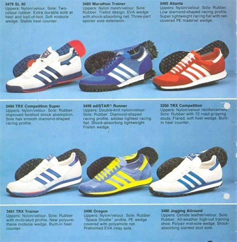 Adidas Originals 1980s Marathon Running Shoes Catalogue Advert