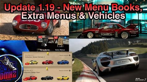 Gran Turismo 7 New Menu Book Extra Menus And Vehicles Update 119