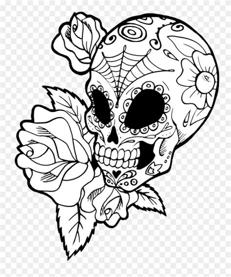 Mexican Sugar Skull Girl Drawing
