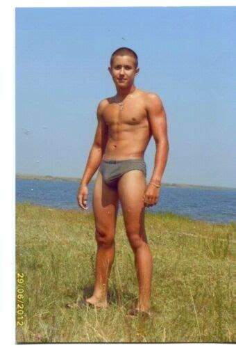 REPRINT S Shirtless Handsome Babe Man Naked Gay Russian Photo EBay