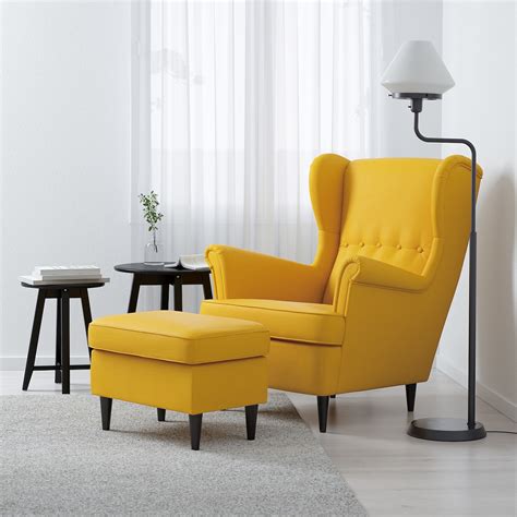 Strandmon Skiftebo Yellow Wing Chair Ikea