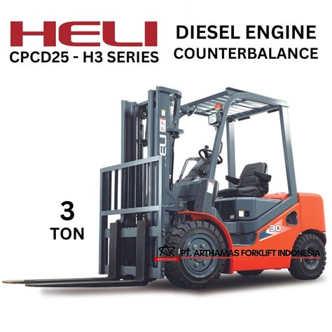 Forklift Heli 3 Ton Model H3 Series Cpcd30