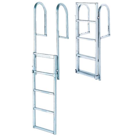 Tommy Docks 4 Step Standard Rung Lifting Aluminum Dock Ladder Td 30259