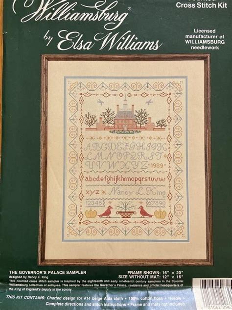 A lovely ornament in colonial williamsburg style to go with the sophia amelia pincushion doll. Governor's Palace Colonial Williamsburg Sampler Cross ...