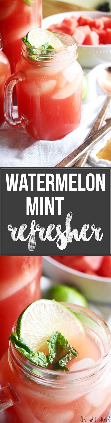 Watermelon Mint Refresher Paleo Gluten Free