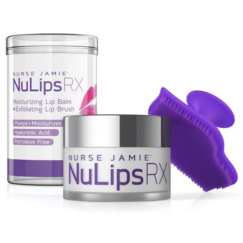 nurse jamie nulips rx moisturizing lip balm and exfoliating lip brush details can be found by
