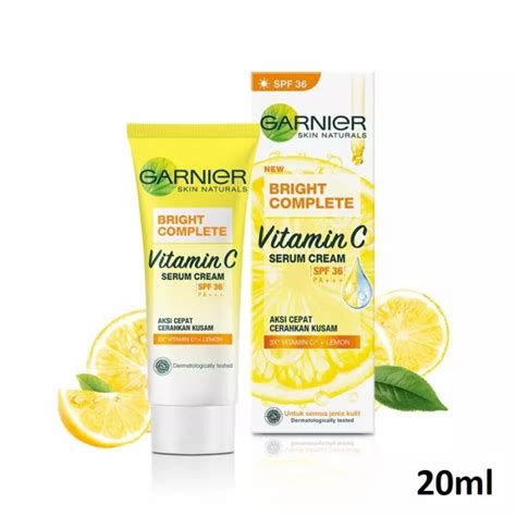Garnier Bright Complete Vitamin C Serum Day Cream Spf36 20ml Lazada
