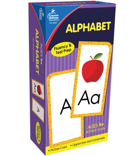 Alphabet 80 Card Set Flash Cards Grade Pk 1