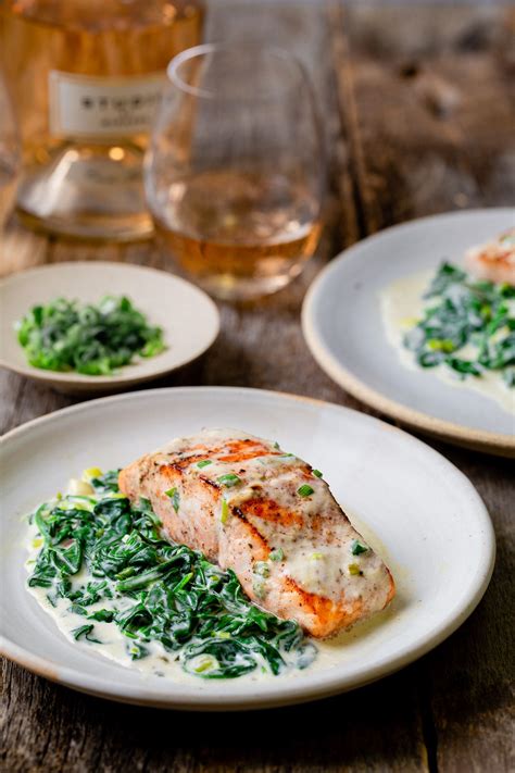 One Pan Creamy Salmon And Spinach Taming Of The Spoon Recipe