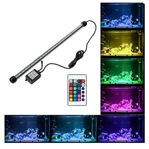 Led Aquarium Light Fish Tank Light Color Changing Submersible