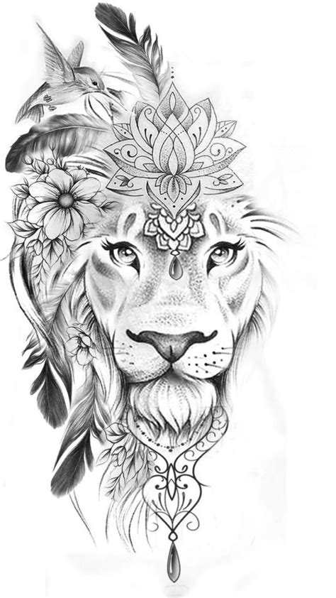 Lioness Tattoo Design Queen Lion Thigh Tattoos For Females Best Hot Sex Picture