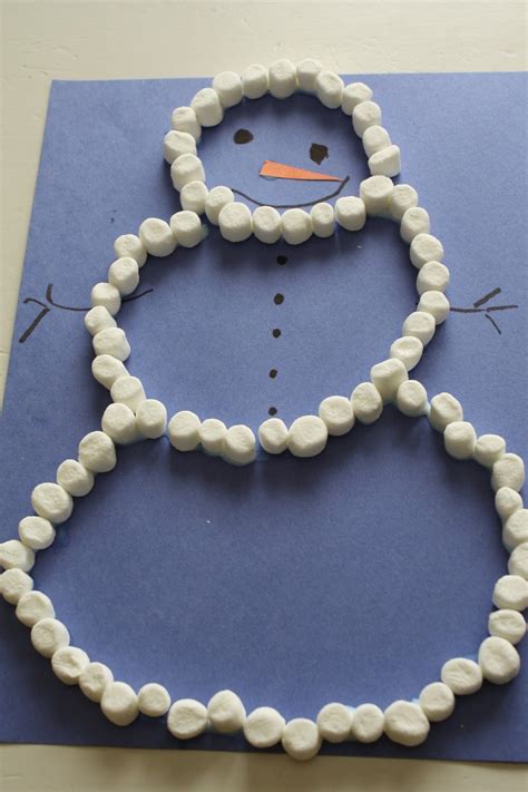 Sunny Simple Homeschooling Marshmallow Snowman