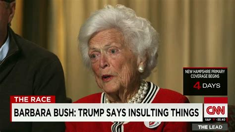 Barbara Bush I M Sick Of Donald Trump Cnn Video
