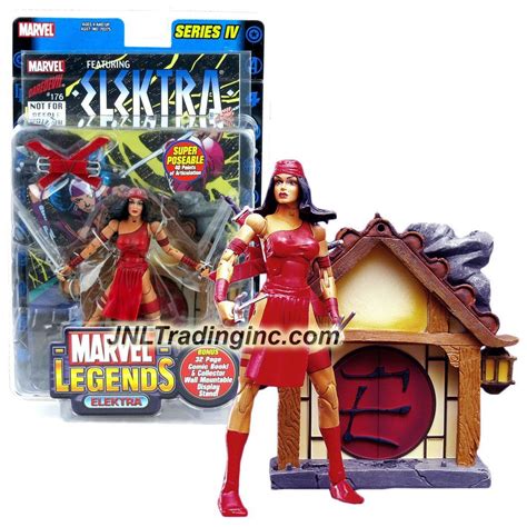 Toybiz Series Iv Marvel Legends 6 Tall Figure Elektra With 40 Points