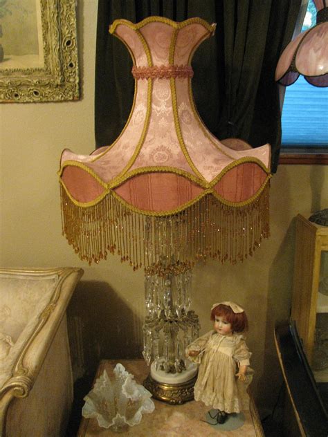 A small base should be paired with a small shade, while a large. Victorian French Ex Large Lamp Shade 'Rose' Bead Fringe ...