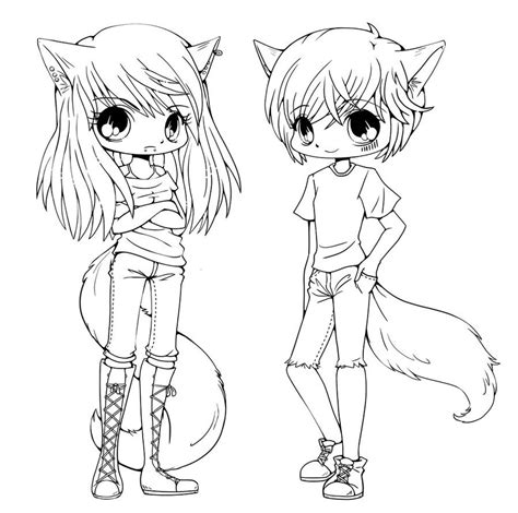 Chibi coloring pages to download and print for free