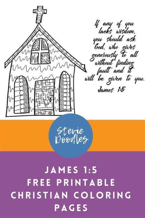 James 15 Coloring Page — Stevie Doodles