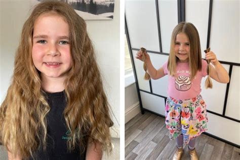 Brave Eight Year Old Girl Donates Hair And Raises Over £1k For Charity