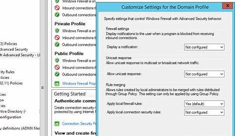 Configuring Windows Firewall Settings and Rules with Group Policy
