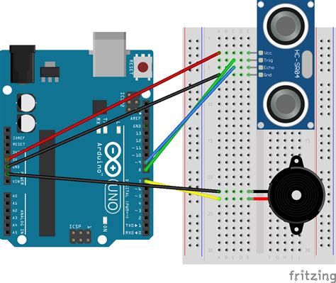 Arduino Ultrasonic Distance Sensor Audible Alert