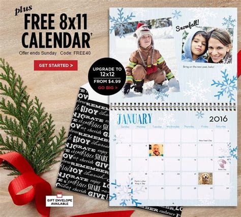 Free Calendar Shutterfly