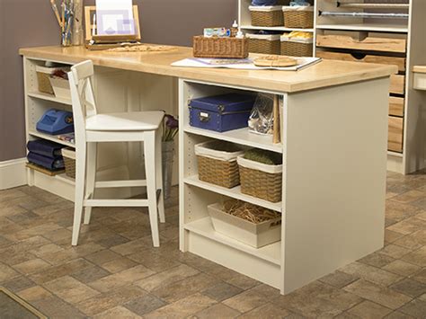My office/craft room is about 14 feet by 20 feet, so approximately 280 sq. Craft Room Accessories | Islands | Wellborn Cabinets