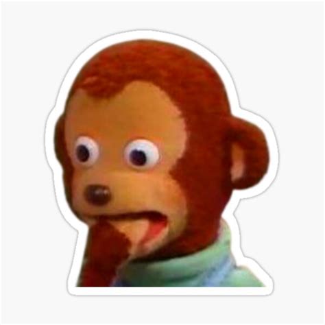 Surprised Kento Monkey Puppet Meme Sticker For Sale By Redakhatib