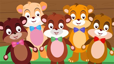 Five Little Teddy Bears Youtube