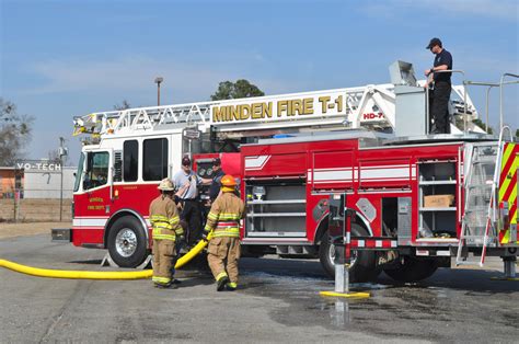 Minden Firefighters Train On New Fire Engine Minden