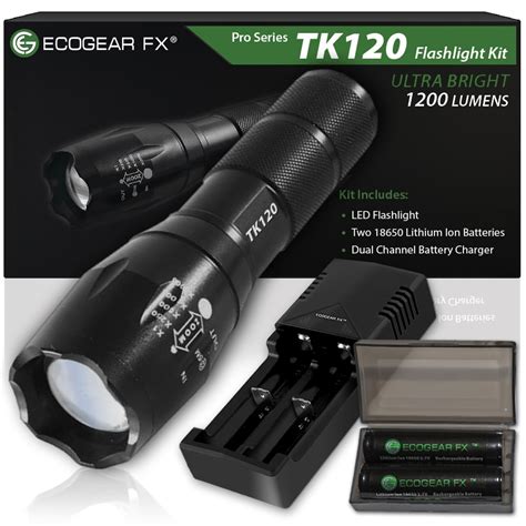 Tk120 Tactical Led Flashlight Kit With Zoom Function