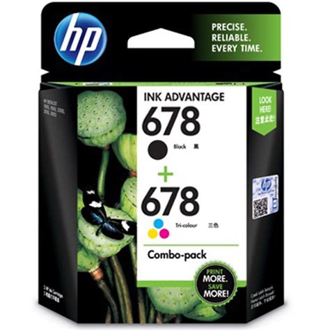 Brand new original hp ink cartridges are designed to be free of defects. HP 678 Black and Tricolor Ink Combo Pack - Buy HP 678 ...