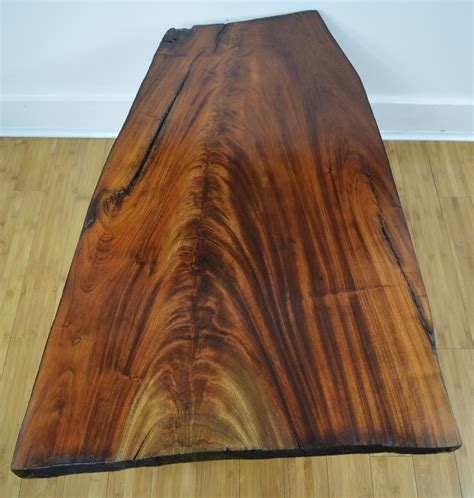 Hand Crafted African Mahogany Slab Table Live Edge Exclusive