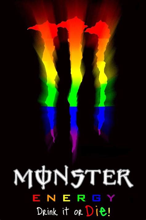 Rainbow Monster Energy Drinks Pinterest