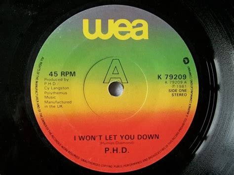 I WON'T LET YOU DOWN 7" (45): Amazon.co.uk: CDs & Vinyl