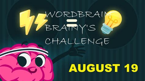 Wordbrain Brainys Challenge August 19 Wordbrain Brainys Challenge