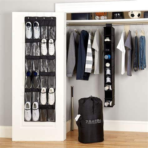 Mainstays 4-Piece Closet Organizer Set, Black - Walmart.com