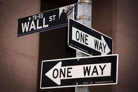 All One Way Traffic On Wall Street As Stocks Dip