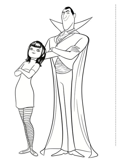 Hotel transylvania free to color for children - Hotel Transylvania Kids Coloring Pages