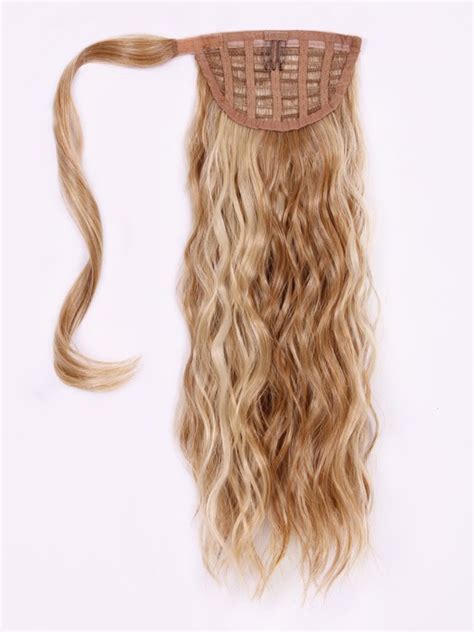 18 Inch Simply Wavy Heat Friendly Synthetic Hair Ponytail Best Wigs