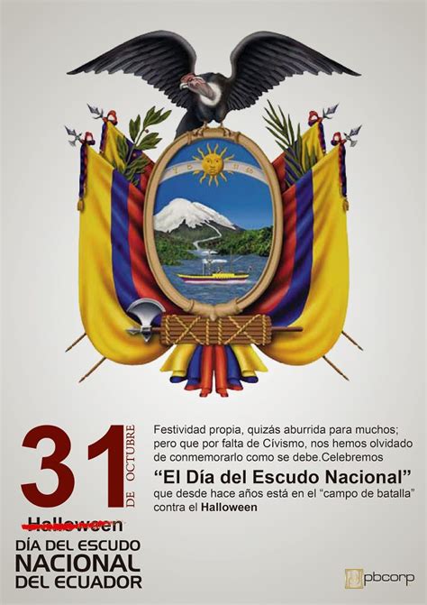 31 De Octubre Dia Del Escudo Nacional Del Ecuador Pdf Ecuador Los