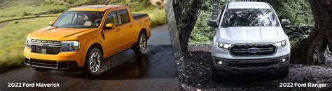 2022 Ford Maverick Vs Ranger Comparison Rountree Ford