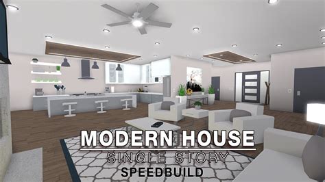 Roblox Bloxburg Modern House Single Story Speedbuild Voice Intro