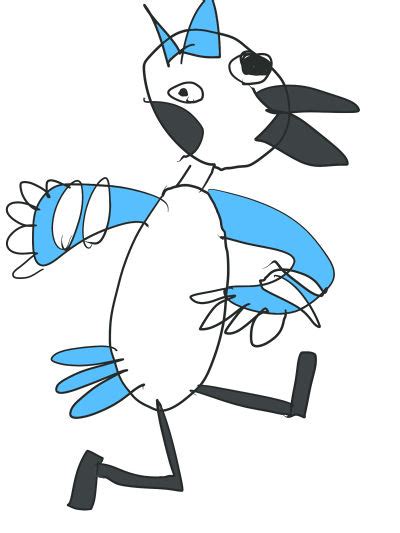 Mordecai From The Regular Show By Powflip On Deviantart
