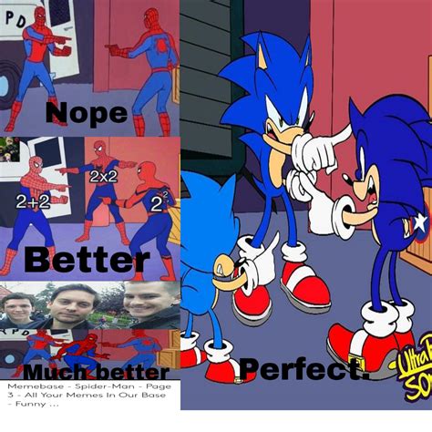 The 3 Spiderman Meme But Its Sonic Memes